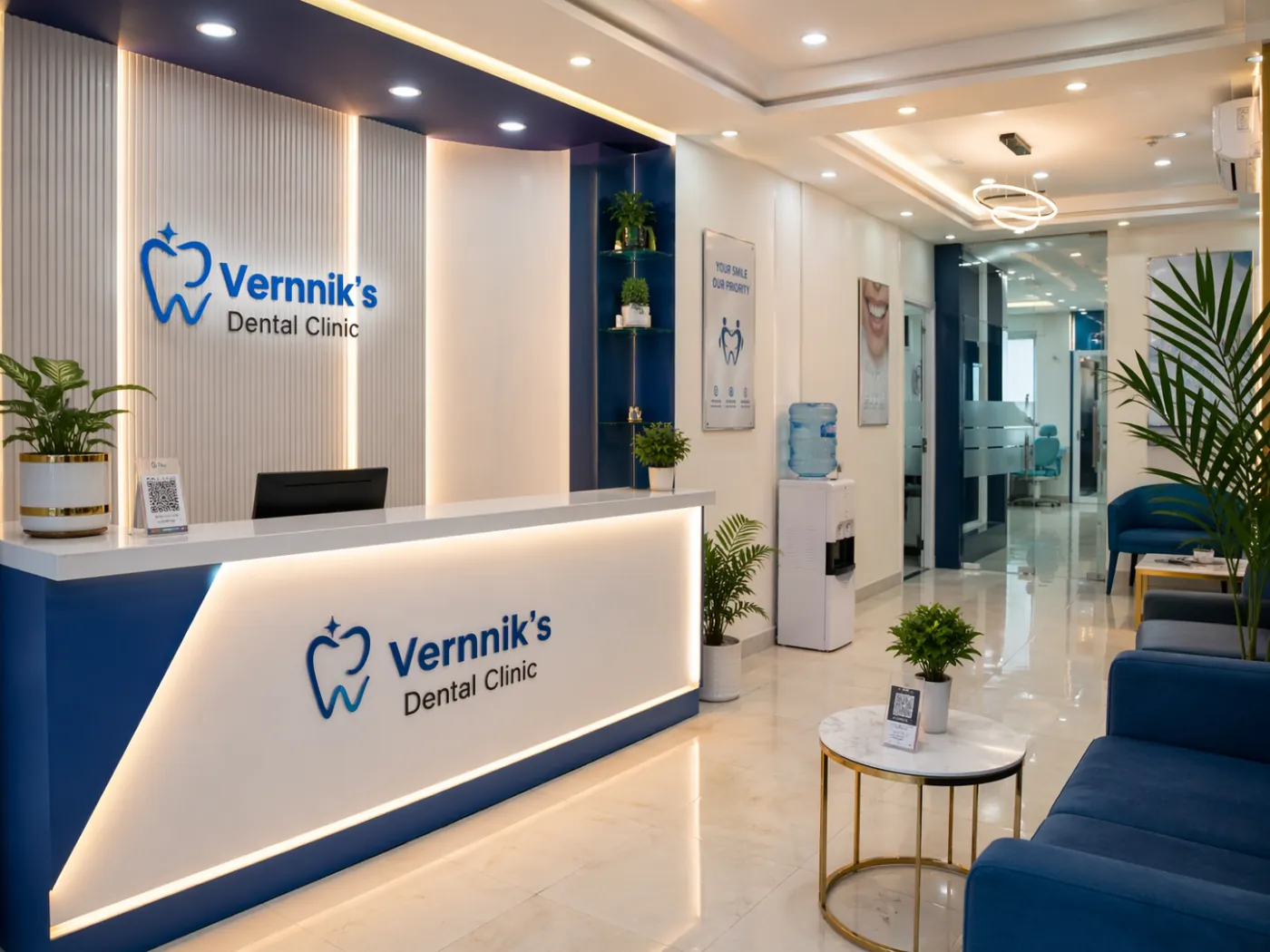Vennik's Dental Clinic reception and waiting area